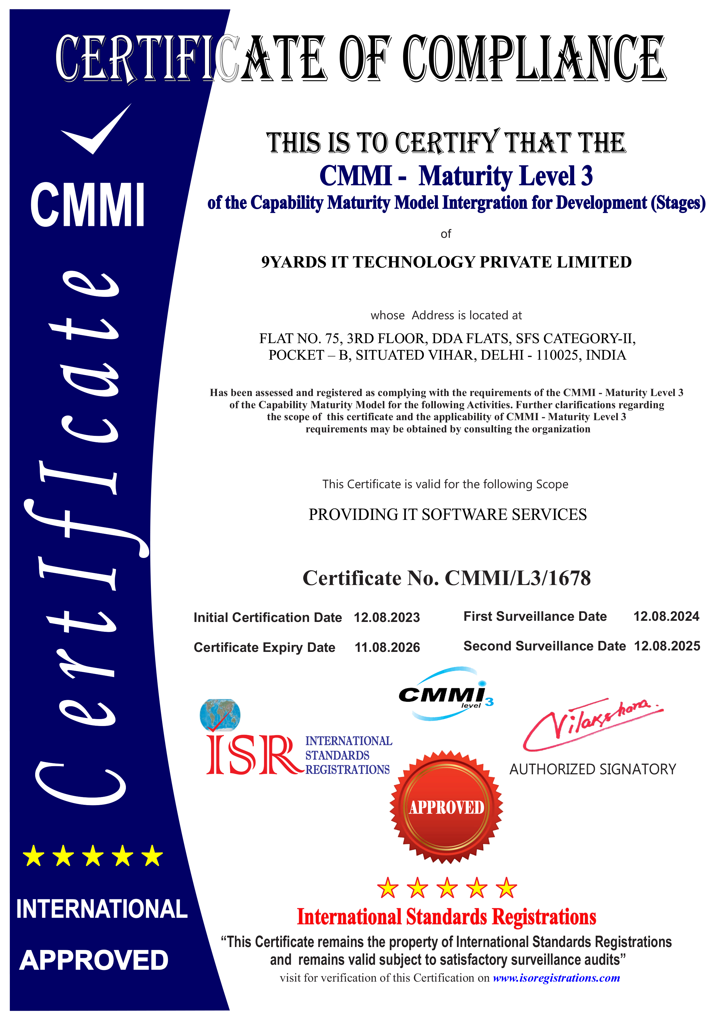 CMMI Certified