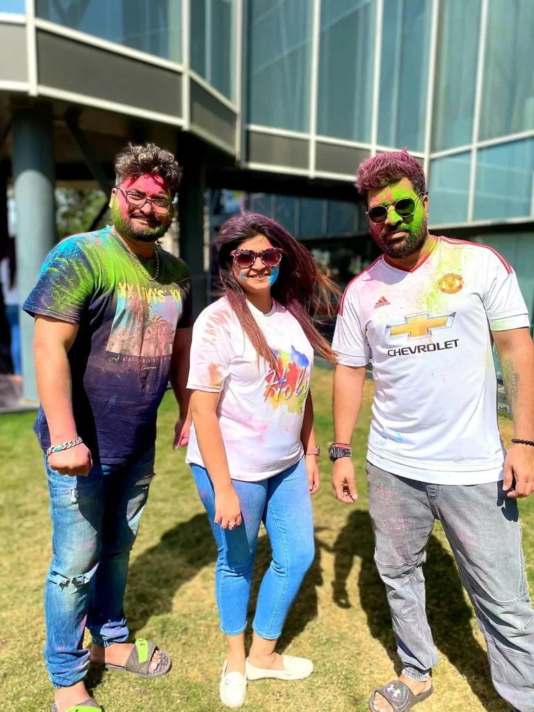 holi celebration at office-1