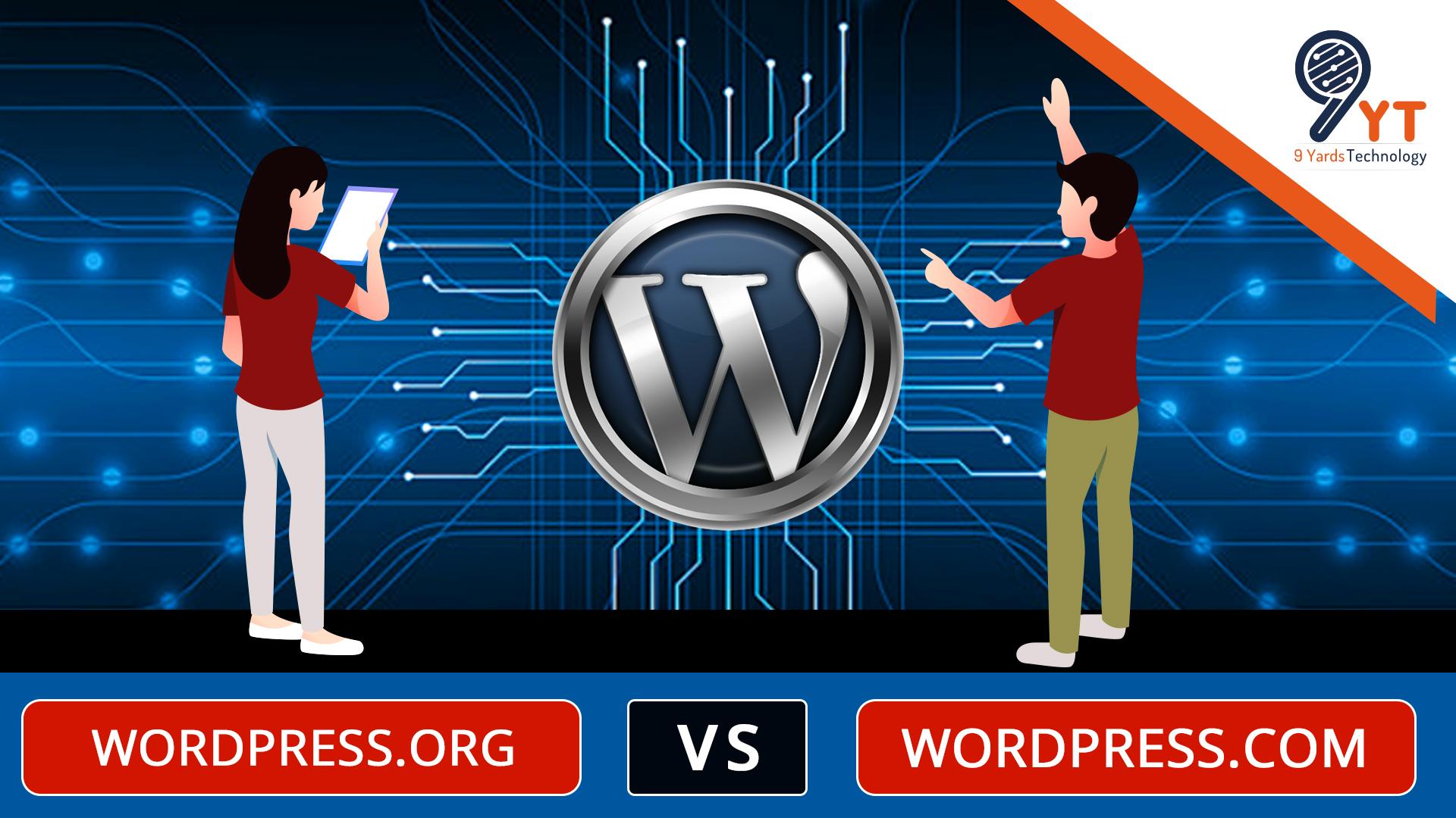 Infographics WordPress.com vs WordPress.org