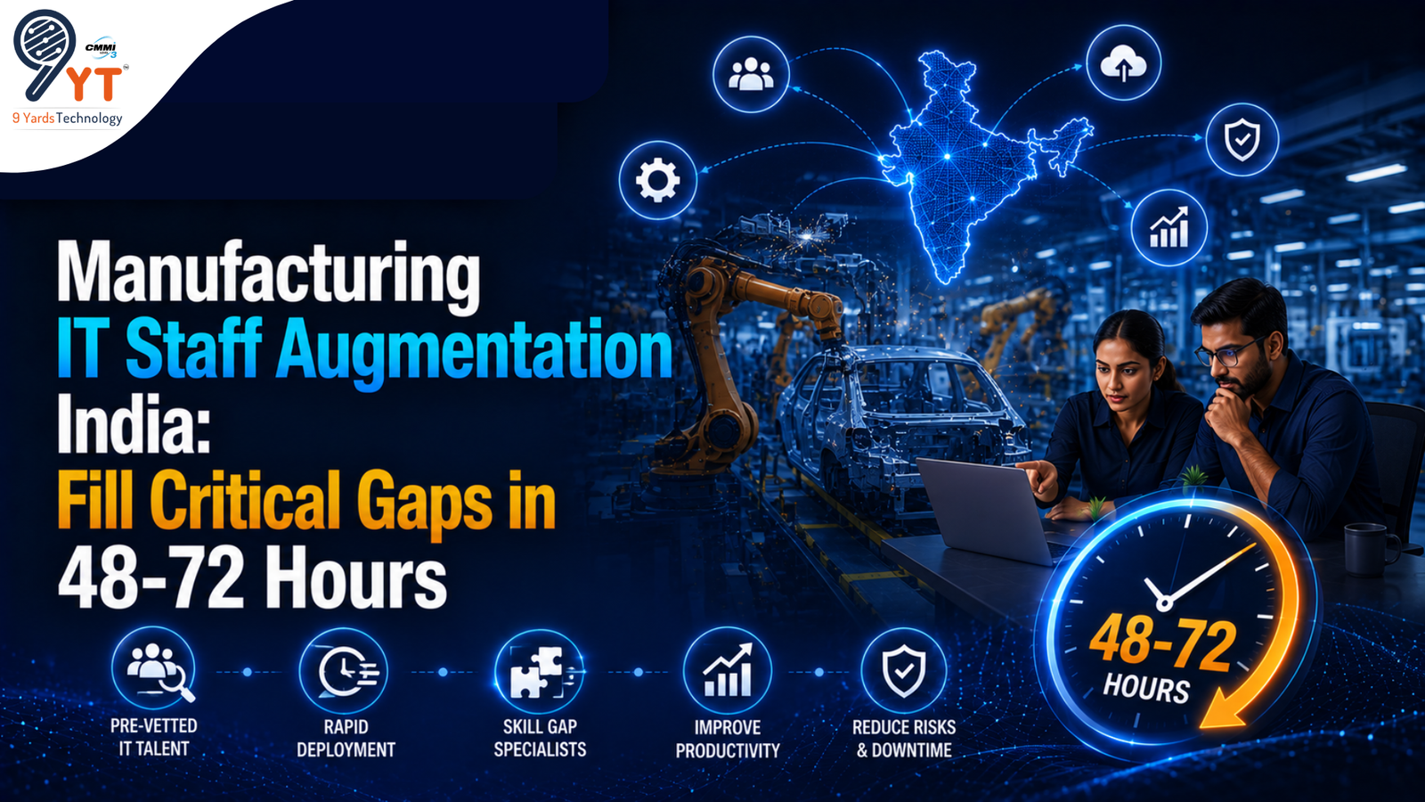 Manufacturing IT Staff Augmentation India Fill Critical Gaps in 48-72 Hours