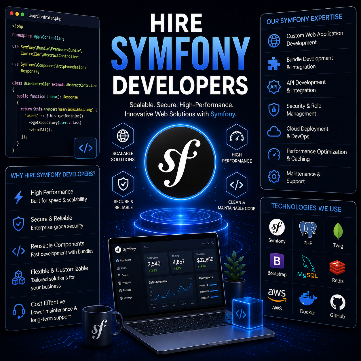 hire symfony developers