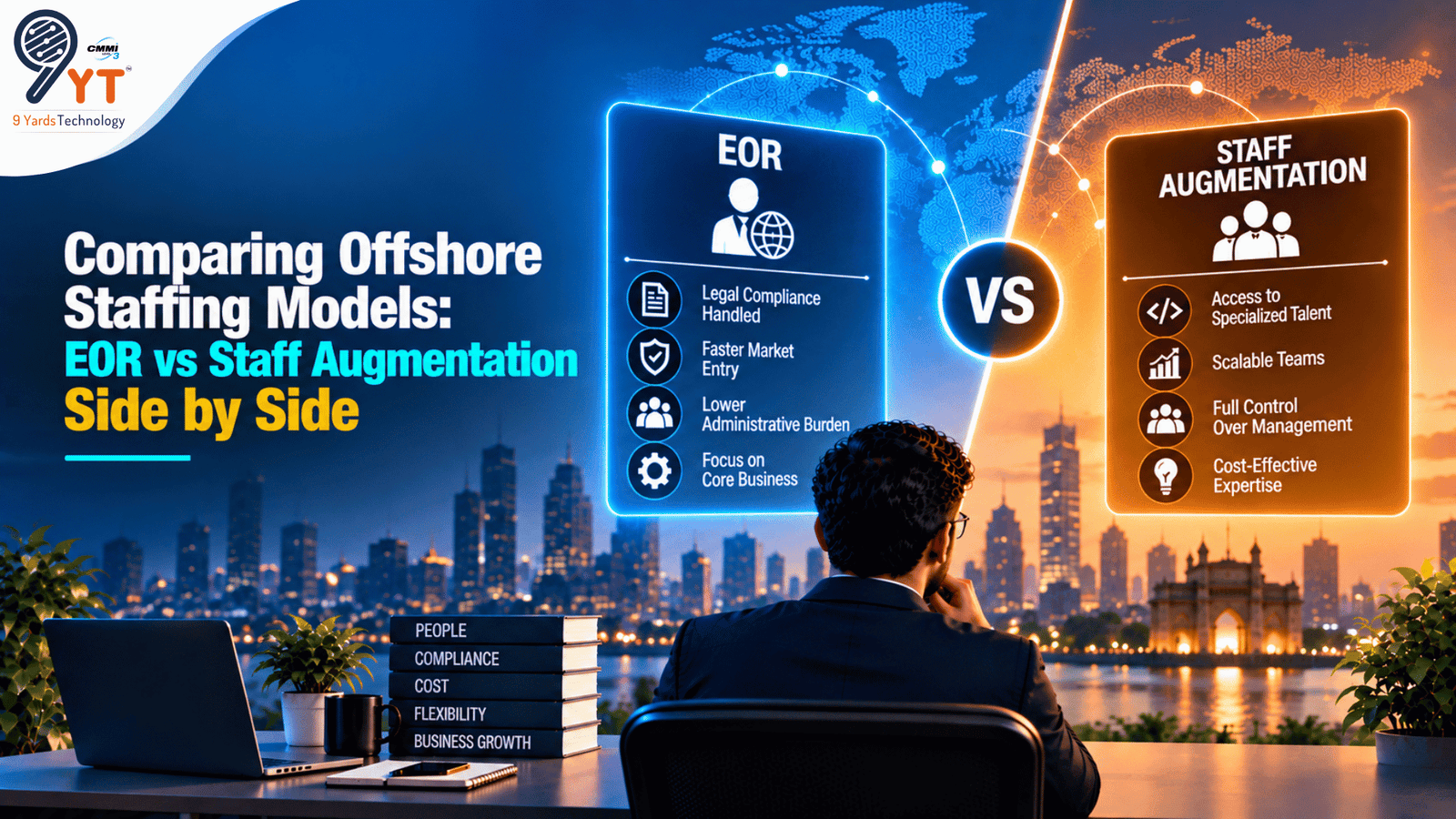 Comparing Offshore Staffing Models EOR vs Staff Augmentation Side by Side