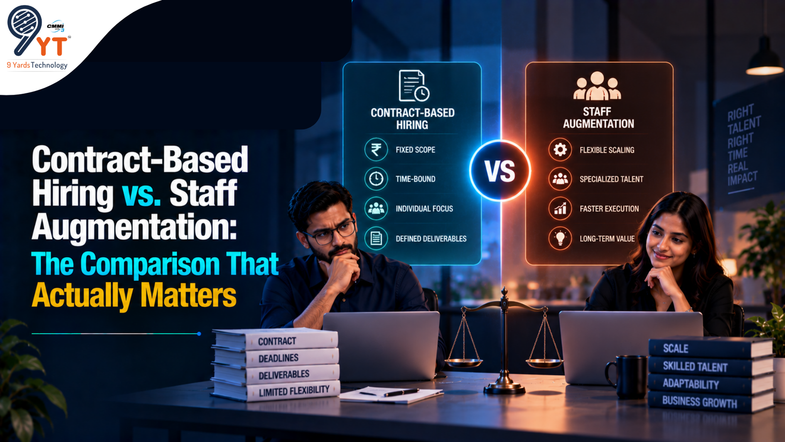 Contract-Based Hiring vs. Staff Augmentation The Comparison That Actually Matters